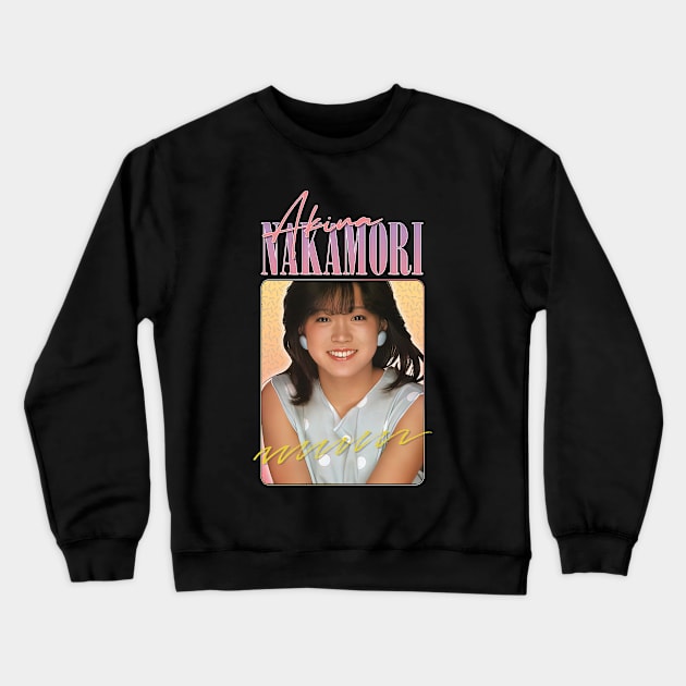 Akina Nakamori -- Retro 80s Crewneck Sweatshirt by DankFutura